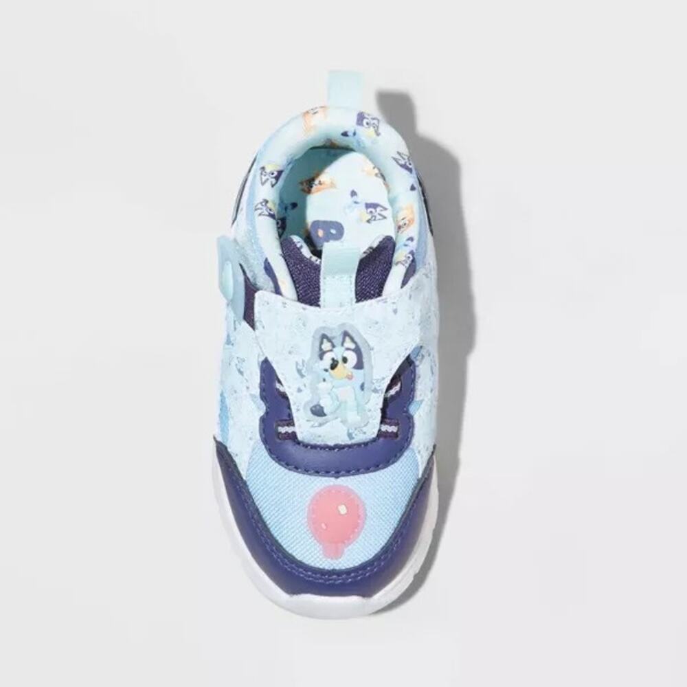 Light Up Toddler Bluey Athletic Sneakers - Blue - Picture 3 of 5
